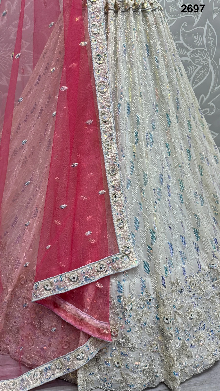 Anjani Art 2697 Georgette Wholesale Lehenga — Wholesale Lehenga, MPA wholesale from Surat - Gallery Image 2